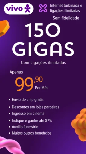 Plano Vivo 150 gigas com ligação
